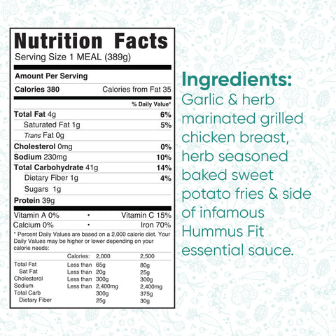 gluten free garlic & herbed grilled chicken bowl