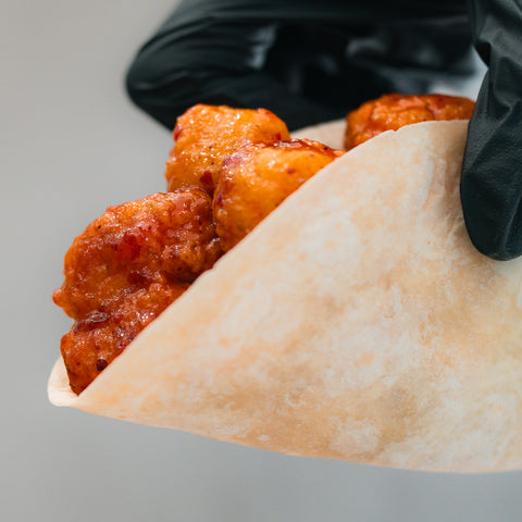 Honey Garlic Crispy Chicken Tacos