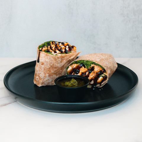 Wrap de pollo a la parrilla con pesto