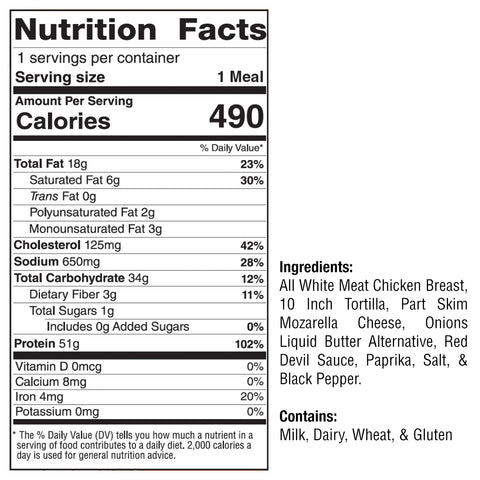 Buffalo Chicken Quesadilla