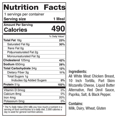 Buffalo Chicken Quesadilla