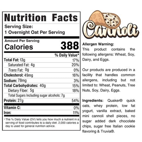 Overnight Oats (Flavors Vary)