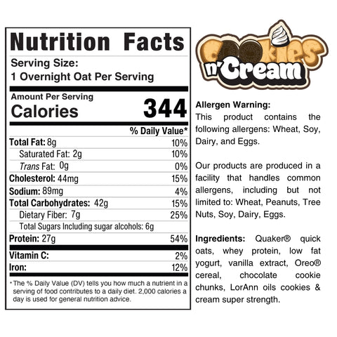 Overnight Oats (Flavors Vary)
