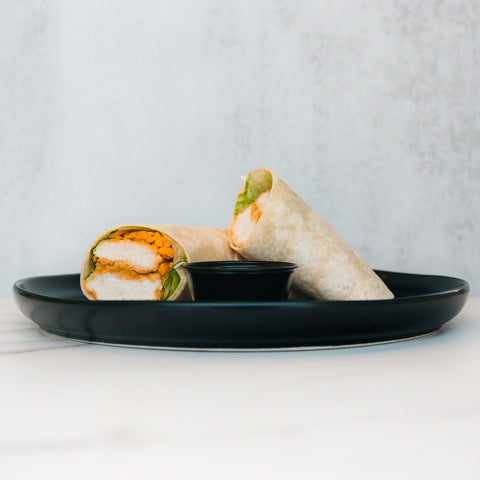 Wrap de pollo al horno crujiente