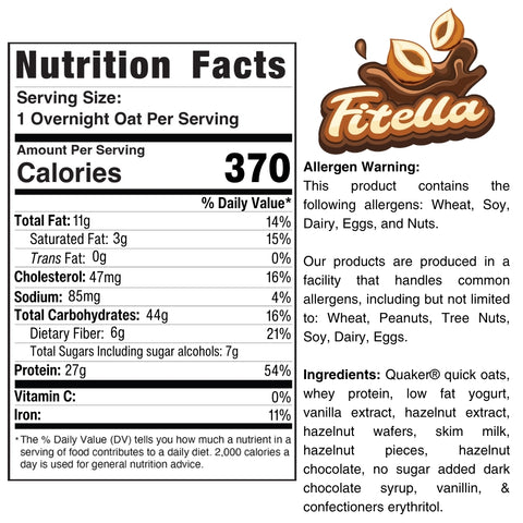 Overnight Oats (Flavors Vary)