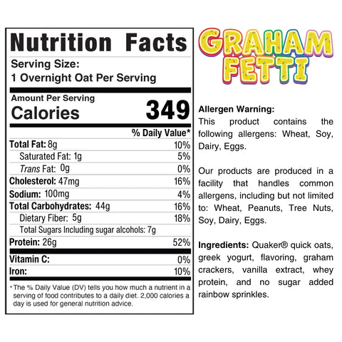 Overnight Oats (Flavors Vary)