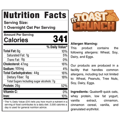 Overnight Oats (Flavors Vary)