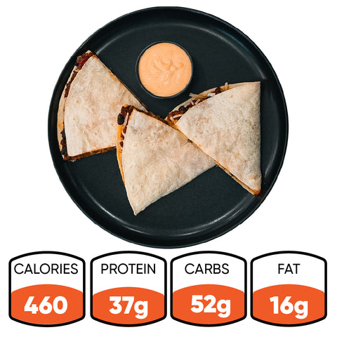 Quesadilla de chorizo ​​vegana